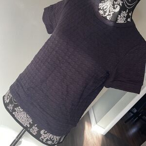 Theory Ovar Tilma B Houndstooth Top Dark Midnite NEW